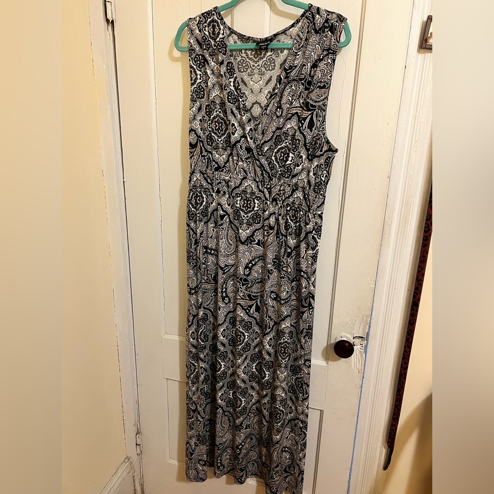 Plus size maxi dress surplice neckline